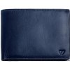 Modrá pánska kožená peňaženka Giorgio Carelli s RFID ochranou, 12×9,5 cm