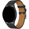 eses Farebný kožený remienok pre smart hodinky 22 mm Farba: čierna
