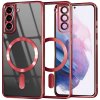 Techsuit Luxury Crystal MagSafe – puzdro na Samsung Galaxy S21 Plus 5G – červený