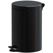Alda Interiérový nášľapný odpadkový kôš, 12 l, lakovaný čierny