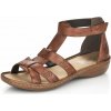 Dámske sandále RIEKER 60860-24 hnedá S6 41
