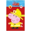 Carbotex · Detský uterák Prasiatko Peppa - motív Hasič Tomík - 100% bavlna - 30 x 50 cm