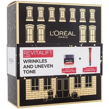 L'Oréal Paris Revitalift Laser X3 Day Cream dárková sada: denní pleťový krém Revitalift Laser X3 50 ml + oční krém Revitalift Laser X3 15 ml