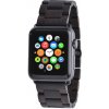 eses Drevený remienok pre Apple Watch - čierny 42mm, 44mm, 45mm, 49mm