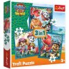 Trefl Puzzle 3v1 - Tlapková patrola Dino Movie: Dinosauří ostrov - 20, 36 a 50 dílků