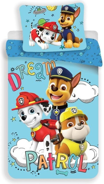 Jerry Fabrics Obliečky Paw Patrol 710 Bavlna 140x200 70x90