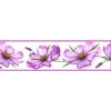Samolepiace bordúry B 83-12-04, rozmer 8,3 cm x 5 m, kvety fialové, IMPOL TRADE