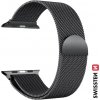 SWISSTEN milánský tah řemínek pro Apple Watch 38-40 mm černá 46000201