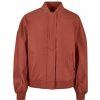 Ladies Recycled Oversized Light Bomber Jacket - terracotta XL