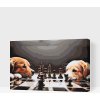 Vymalujsisam.sk Maľovanie podľa čísiel - Psí šach 3 Veľkosť: 40x60cm, Rám: Na plastovej doske