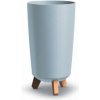 PROSPERPLAST Kvetináč GRACIA TUBUS SLIM svetlo sivý 19,5 cm