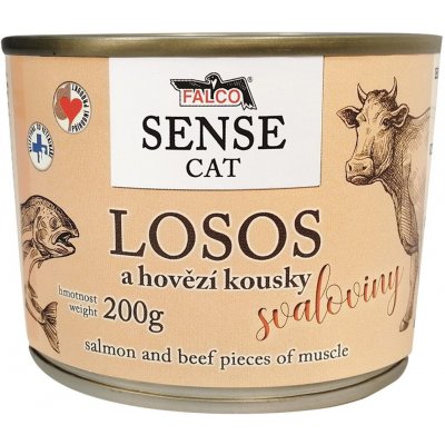 FALCO SENSE CAT losos a hovädzie 200 g