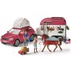Schleich 42535 Dobrodružné auto s prívesom a koňom