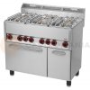 Plynový sporák s el. rúrou 6x4,5 kW | REDFOX, KSPT-99/SGE