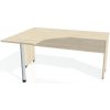 Pracovný stôl Gate, ergo, pravý, 160x75,5x120 cm, agát/agát