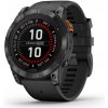 Garmin fenix 7X Pro Solar, Slate Gray Stainless Steel, Black Band