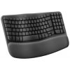 LOGITECH Logitech® Wave Keys Wireless Ergo klávesnica - GRAPHITE, SK/CZ, 2.4GHZ/B 920-012307