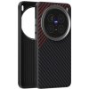 PROTEMIO 104429 ABEEL C CARBON Ochranný kryt pre Vivo X200 Pro 5G BLACK RED