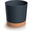PROSPERPLAST Kvetináč TUBO PM 12,8cm antracit naturo