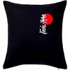 Judo Japan vlajka - Vankúš 50x50 - 50x50 - Iba poťah ( Čierna )