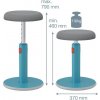 Ergonomická balančná stolička Leitz Cosy Ergo kľudná modrá