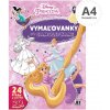 Omaľovanka JM A4 Disney Princezné samolepky