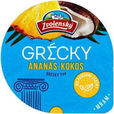 Zvolenský Jogurt grécky typ ananás kokos 125 g