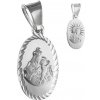 Argento Strieborný prívesok Škapuliar 85389