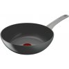 Wok RENEW ON C4271932 28 cm, sivý, hliník, Tefal