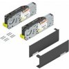 Výklopný mechanizmus BLUM Aventos HF TOP, tmavo sivé krytky 22F2500