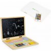Vzdelávacia magnetická tabuľa notebook písmená čísla ECOTOYS G068_-_WHITE