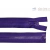 Zips kostený deliteľný tmavo fialový, dĺžka 40 cm