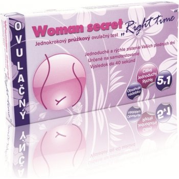 Woman Secret Right Time ovulačný test prúžkový 5 v 1