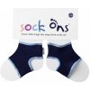 Sock Ons Návleky ne detské ponožky, Navy - Veľkosť 6-12m