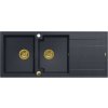 Quadron Evan drez graniteq 116x50 cm čierna HQE11650U8_PVDG1_P2O