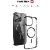 SWISSTEN POUZDRO CLEAR JELLY MagStick METALLIC PRO IPHONE 16 PLUS ČERNÉ 36500121