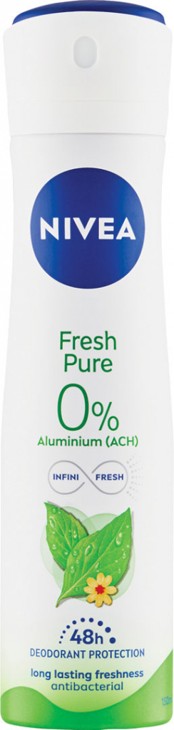 Nivea Fresh Pure 0% Aluminium deospray 150 ml