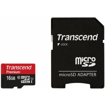 Transcend microSDHC 16GB UHS-I TS16GUSDU1