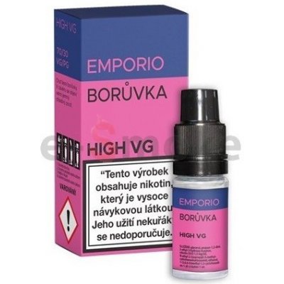 10 ml Čučoriedka Emporio HIGH VG e-liquid, obsah nikotínu 3 mg