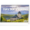 NOTIQUE Stolný kalendár Tipy na výlety s deťmi 2026, 23,1 x 14,5 cm