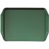 Cambro Obdĺžnikový podnos s tvarovanými držadlami 410x300 mm, zelený | CAMBRO, Fast Food