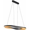 HighLight LED závesné svietidlo Ascoli, 100 x 36 cm čierna/zlatá, kov, tlmené - H5542.01
