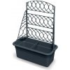 Prosperplast Kvetináč s pergolou Blomas 58 cm antracitový