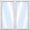 Balkónové dvere plastové dvojkrídlové ESG ARON Basic biele 1600 x 2000 mm
