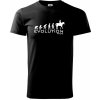 Evolúcia Ride horse - Tričko extra veľké (5-8XL) - 5XL ( Čierna )