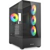 Sharkoon Gehäuse AK6 RGB ATX 1xGlas schwa