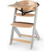 Kinderkraft Stolička jedálenská Enock Grey wooden