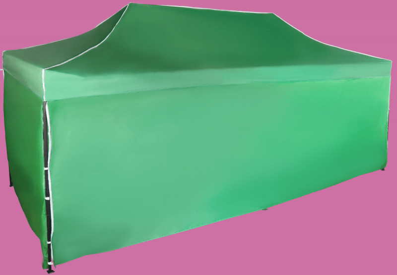 Expodom Párty stan 3x6m oceľový Zelená 4 bočné plachty