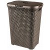 Hnedý koš na bielizeň Curver Hamper, 60 l