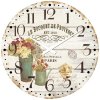 Donga Nástenné sklenené hodiny: Le Bouquet de Provence - 30 cm